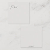 ベジコンテンポラリーエパーソナライズされたギュ ノートカード (正面/裏面)