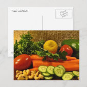 ベジサラダプレート ポストカード (正面/裏面)