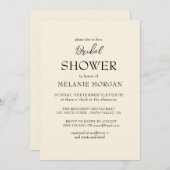 ベジシンプルュエレガントブライダルシャワー 招待状 (正面/裏面)