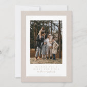 ベジシンプルュフレーム2枚のフォトニュートラルクリスマス シーズンカード (正面)