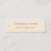 ベジシンプルュミニマル価格ラベル スキニー名刺 (正面)