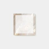 ベジスタイリッシュュウォーター色ゴールドフォイル名公証人 ポストイット (正面)