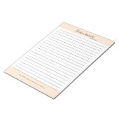 ベジスタイリッシュュミニマルの裏地 ノートパッド (アングル)