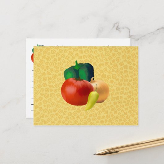 ベジスレシピカード ポストカード (正面/裏面インサイチュ)