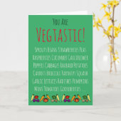 ベジタスティックガーデナーハッピーバースデー パーソナライズされた カード (黄色い花)