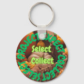 ベジタブルアイコンキーリング – プロジェクトの選択デザイン キーホルダー (正面)