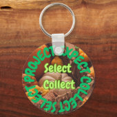 ベジタブルアイコンキーリング – プロジェクトの選択デザイン キーホルダー (正面)