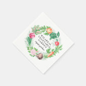 ベジタブルガーデンオーガニックファームモノグラム スタンダードカクテルナプキン (角)