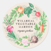 ベジタブルガーデンオーガニックファーム ラウンドシール (正面)
