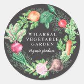 ベジタブルガーデンオーガニックファーム ラウンドシール (正面)