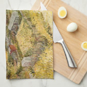 ベジタブルガーデンズモンマルトルバイビンセント・ヴァン・ゴッホ キッチンタオル (四つ折り)