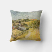 ベジタブルガーデンズモンマルトルバイビンセント・ヴァン・ゴッホ クッション (裏面)