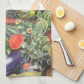 ベジタブルガーデンメナジェリー キッチンタオル (四つ折り)