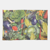 ベジタブルガーデンメナジェリー キッチンタオル (横)