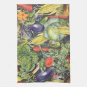 ベジタブルガーデンメナジェリー キッチンタオル (縦)