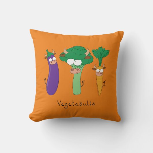 ベジタブルズベジタブルズおもしろい枕 クッション (正面)
