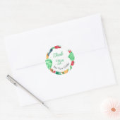 ベジタブルボーダー ご注文ありがとうございました ラウンドシール (封筒)