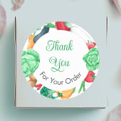 ベジタブルボーダー ご注文ありがとうございました ラウンドシール