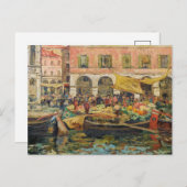 ベジタブルマーケットヴェネツィア | ルイ・アベル・トルシェ ポストカード (正面/裏面)