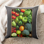 ベジタブル鮮やかメドレー装飾用クッション クッション (ブランケット)