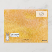 ベジタランギおもしろいウサギビーガンはがき ポストカード (裏面)