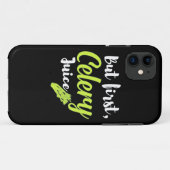ベジタリアンが最初のセロリジュース Case-Mate iPhoneケース (裏面(横))