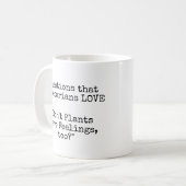 ベジタリアンがLOVEする質問!植物にも感情ってあるの? コーヒーマグカップ (正面左)