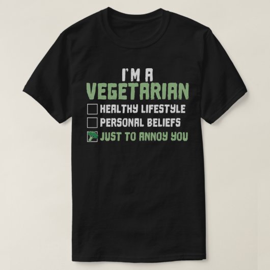 ベジタリアンだけで悩ませて健康的な生活ビーガンEa Tシャツ (デザイン正面)