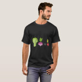 ベジタリアンでビートビーガン Tシャツ (正面フル)
