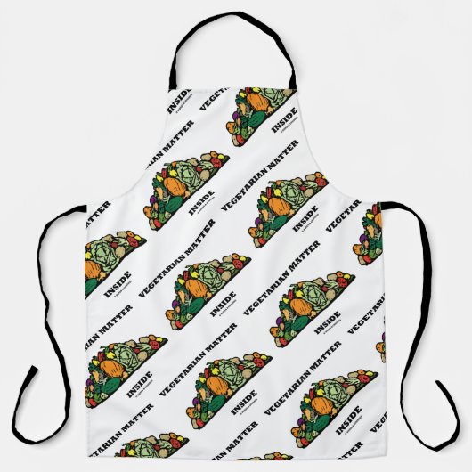 ベジタリアンの山の中の物質 エプロン (正面)