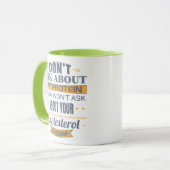 ベジタリアンは私の蛋白質について尋ねません マグカップ (正面左)