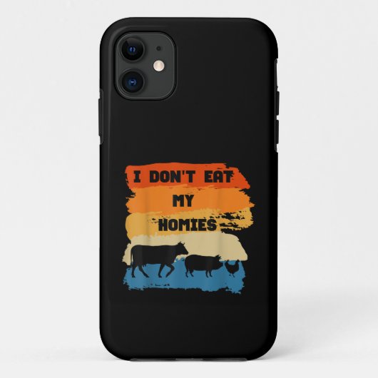 ベジタリアンへの面白いギフト Ve Case-Mate iPhoneケース (裏面)