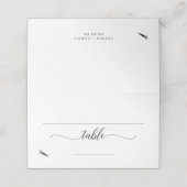 ベジタリアンエレガント・ミール・オプション結婚の座席表 プレイスカード (外部開封)