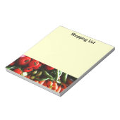 ベジタリアンガーデン野菜写真 ノートパッド (回転)