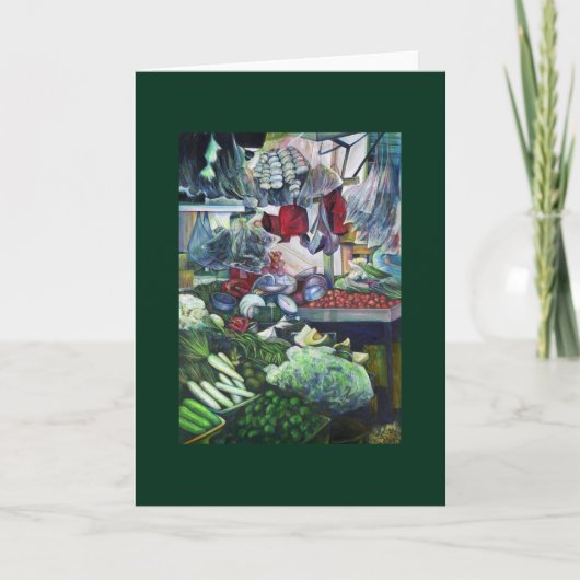 ベジタリアンクラブが火曜の午後にここで会う カード (正面)