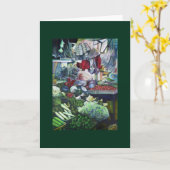 ベジタリアンクラブが火曜の午後にここで会う カード (黄色い花)