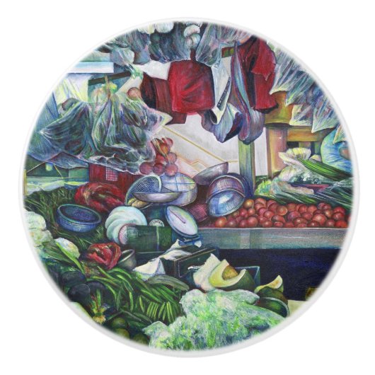 ベジタリアンクラブが火曜の午後にここで会う セラミックノブ (正面)