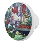 ベジタリアンクラブが火曜の午後にここで会う セラミックノブ (右)