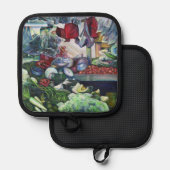 ベジタリアンクラブが火曜日のアフターでここで会う 鍋敷き (正面/裏面)