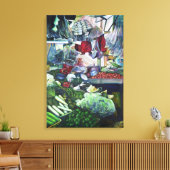 ベジタリアンクラブが火曜日の午後にここで会う キャンバスプリント (インサイチュ (リビング))