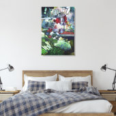 ベジタリアンクラブが火曜日の午後にここで会う キャンバスプリント (インサイチュ (寝室))