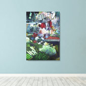 ベジタリアンクラブが火曜日の午後にここで会う キャンバスプリント (インサイチュ (ウッドフロア))