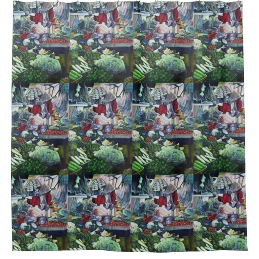 ベジタリアンクラブが火曜日の午後にここで会う シャワーカーテン (正面)