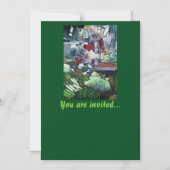 ベジタリアンクラブが火曜日の午後にここで会う マグネット招待状 (正面)