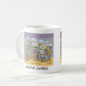 ベジタリアンゾンビは穀物、穀物、穀物を求めている！ コーヒーマグカップ (正面左)