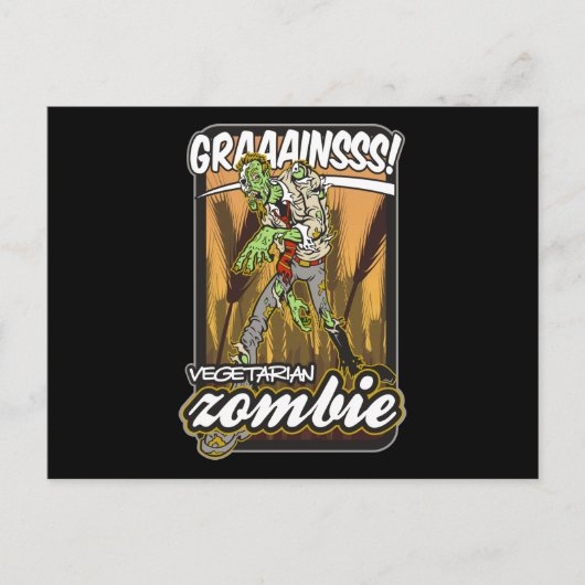 ベジタリアンゾンビ ポストカード (正面)