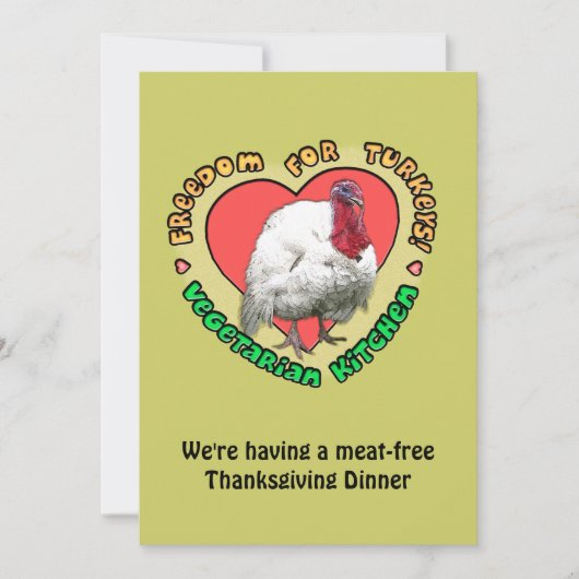 ベジタリアンディナー 招待状 (正面)