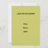 ベジタリアンディナー 招待状 (裏面)