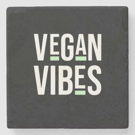 ベジタリアンビーガンビベス ストーンコースター (正面)