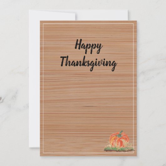 ベジタリアンビーガン感謝祭感謝していおもしろいトルコ シーズンカード (裏面)